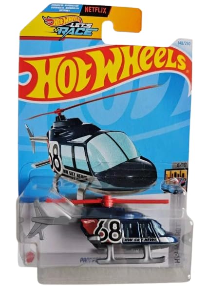 Hot Wheels Propper Chopper (Blue) HW Metro 6/10 – Die-Cast Helicopter Toy