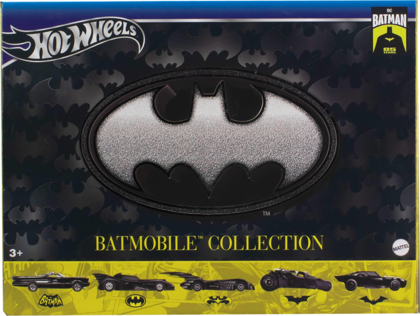 Hot Wheels Batman 85th Anniversary Batmobiles 1:64 Die-Cast 5-Pack – Exclusive Packaging