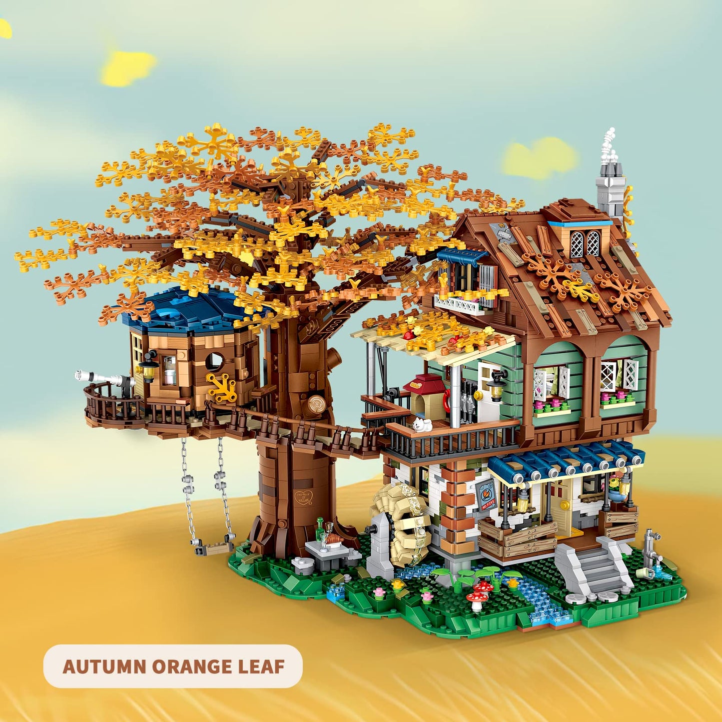 HSANHE Idea Tree House Bricks Set – 4761-Piece Tree House for Adults 14+