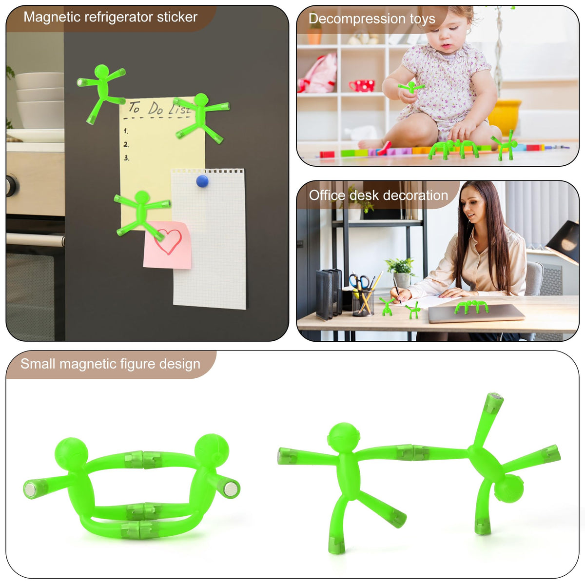 HTSHO Fidget Toys Pack – Green Travel Toys for Adults, Kids (Ages 4-8, 3-5)