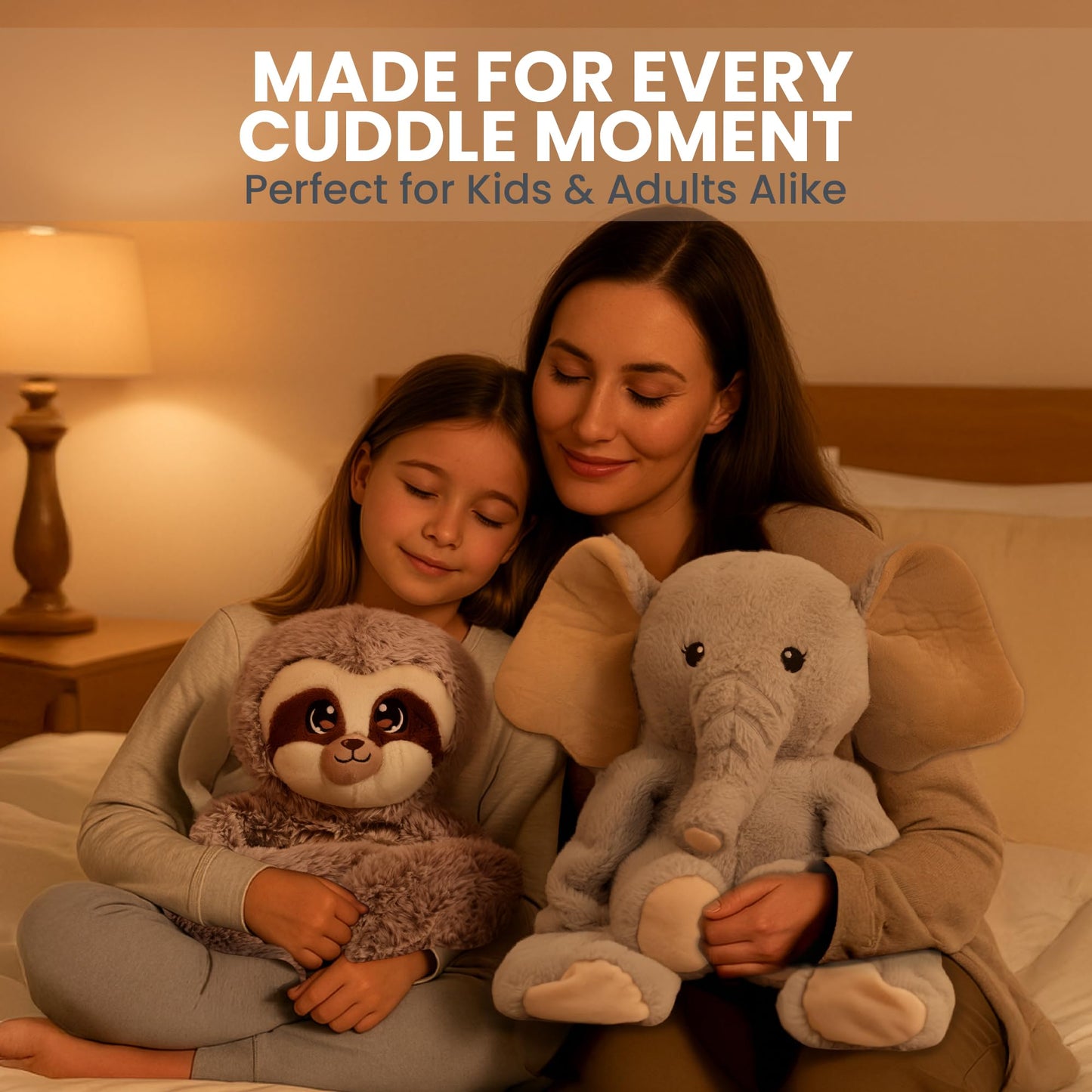 Huggle Healers Hathi Elephant Plush β 36-Inch Arm Hug, 4.5 lb Weighted Elephant Stuffed Animal