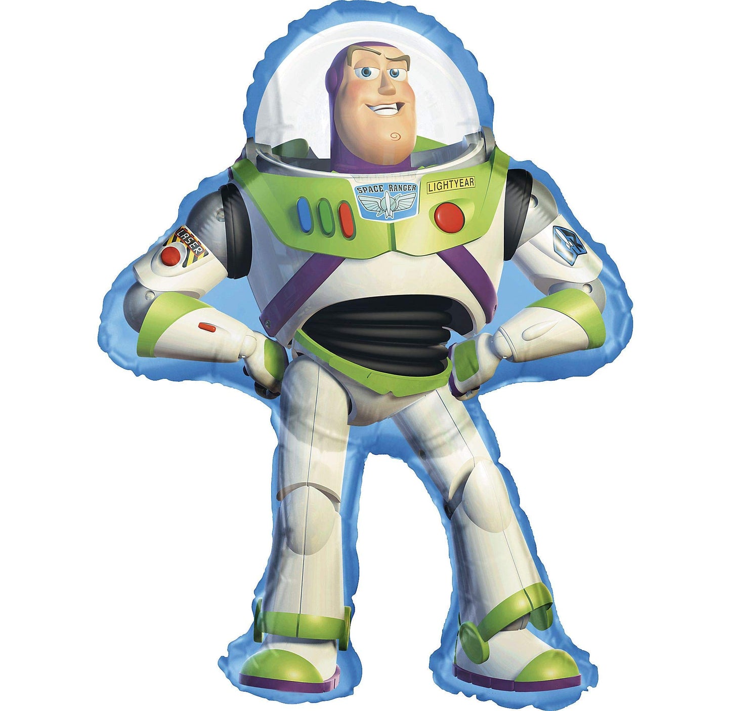 HUNGOVER Buzz Lightyear Supershape Balloon – 24x35 in Toy Story Party Decor (1 ct)