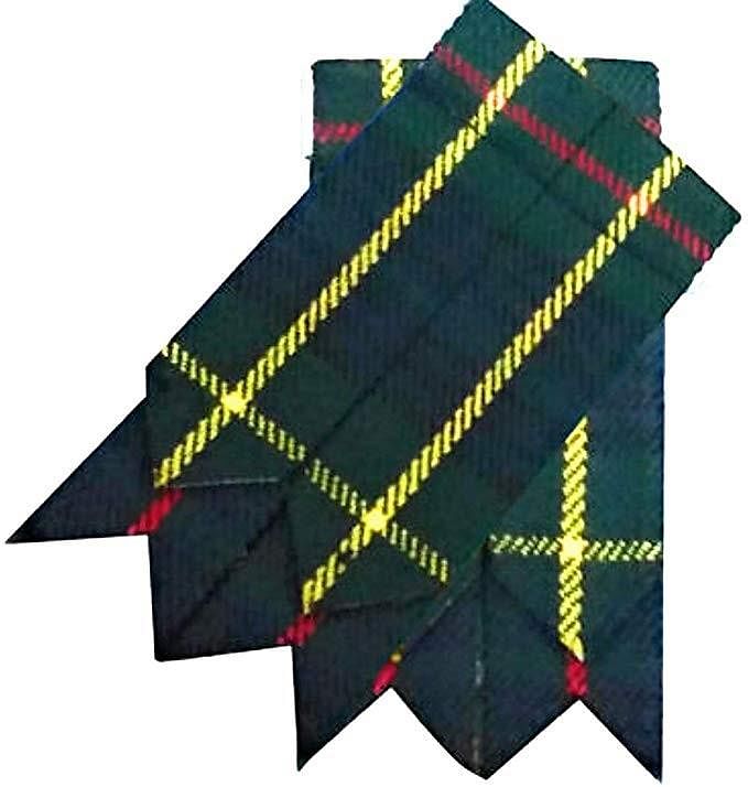 Hunting Stewart Tartan Scottish Kilt Hose Sock Flashes Garter Pointed Highland Wear