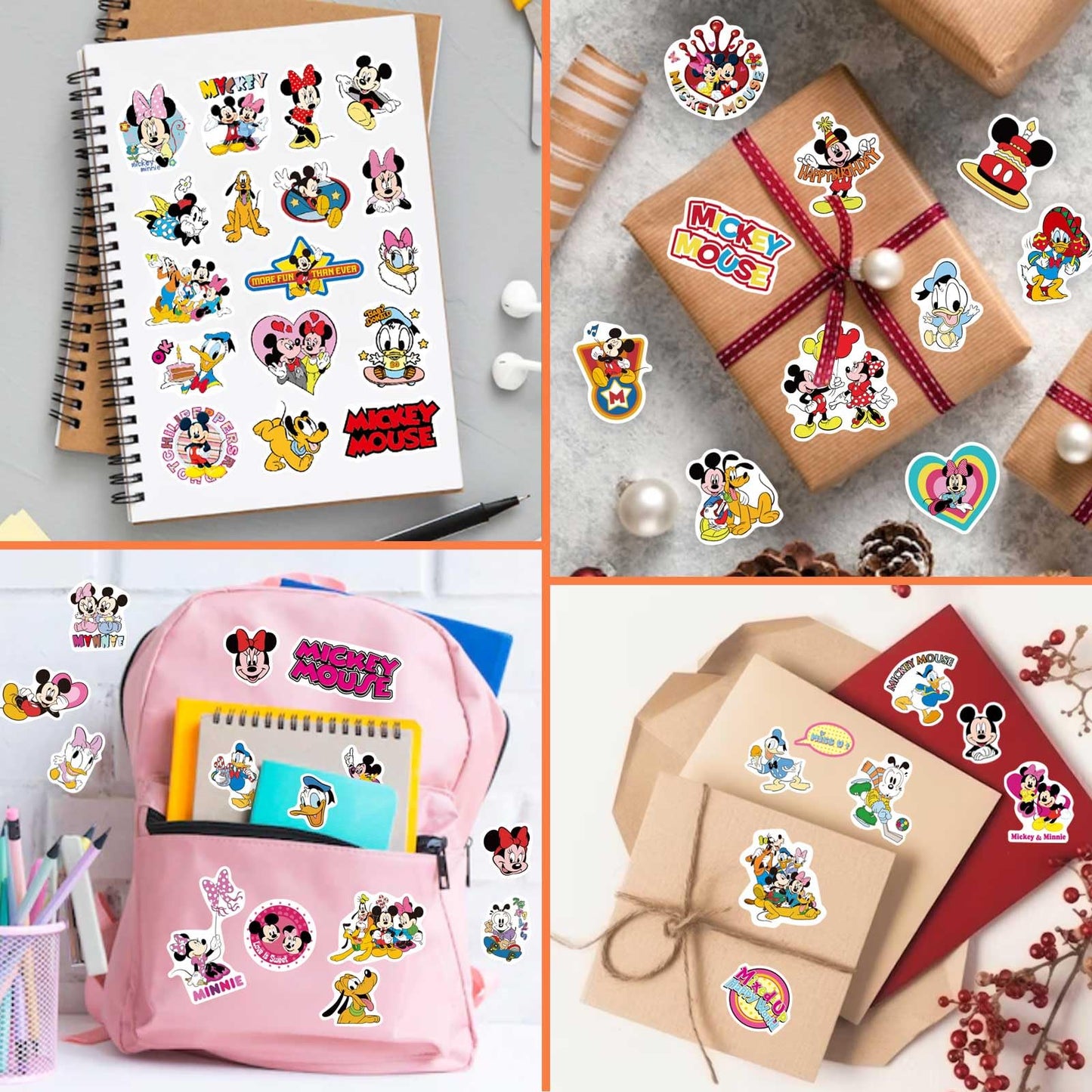 HUXICUI 32-Sheet Stickers Bundle for Rewards, Party Favors & Scrapbooking | Style B