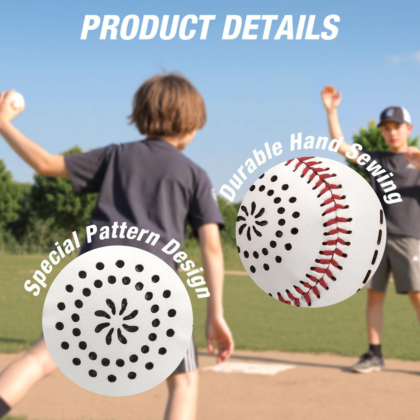 HYES Light Up Baseball with LED – 9 Lighting Modes, Rechargeable Glow in the Dark Official Size Leather Baseball