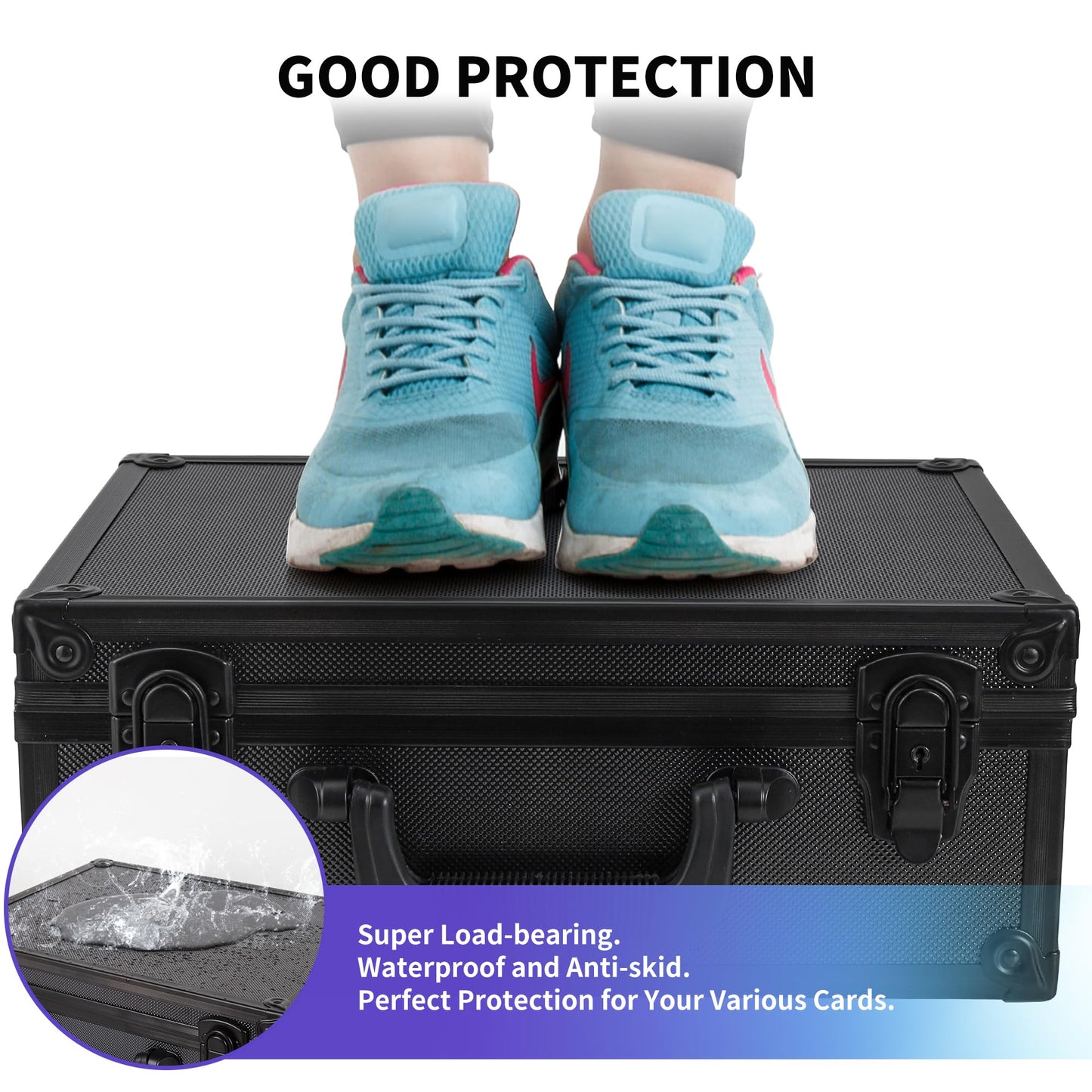 HZGXQN Toploader Storage Box – 600+ Top Loaders, 3x4 Inch Card Case
