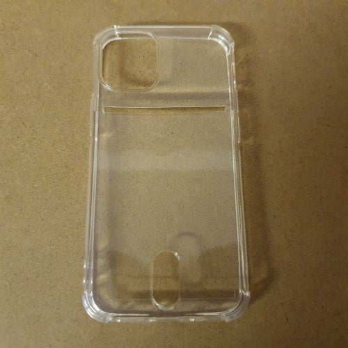 Soft TPU Clear Case With Card Slot - For iPhone 12 Mini