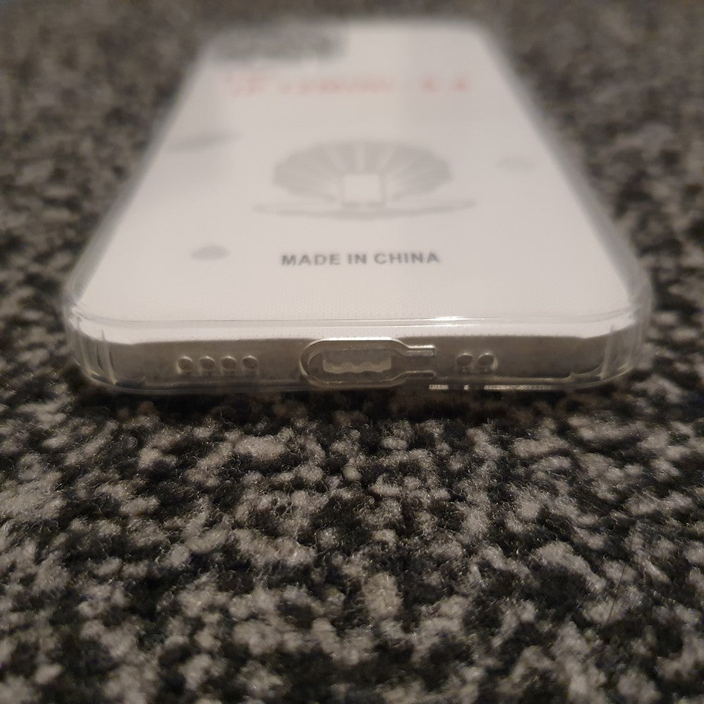Soft TPU Clear Case with Dust Plug - For iPhone 12 Mini