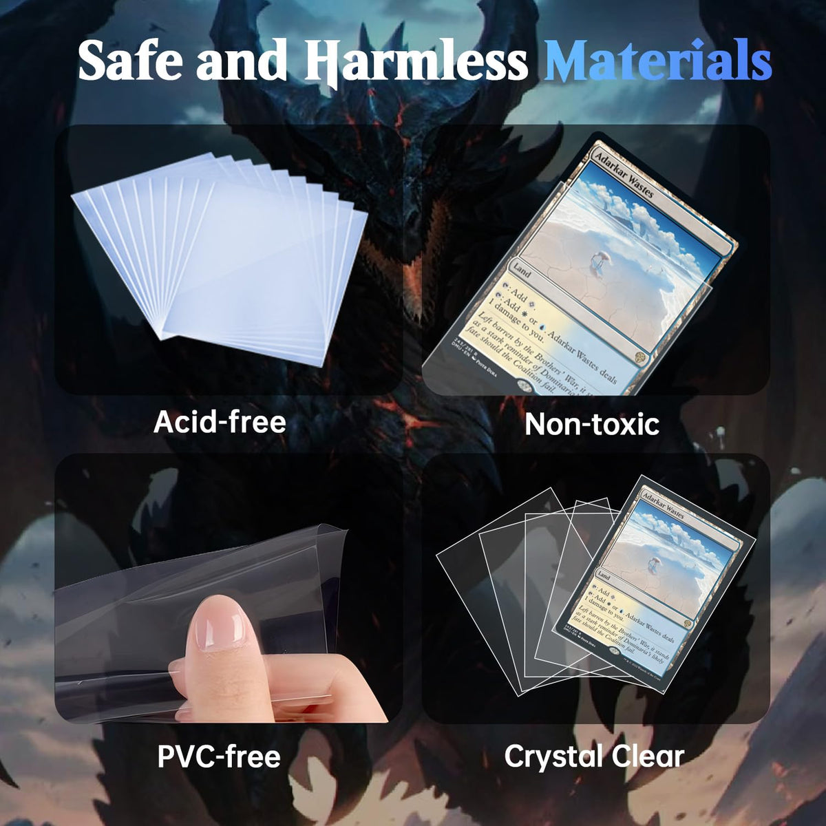 IARJI 5000-Count Perfect Fit Card Sleeves – Exact Fit Inner Sleeves for MTG, PKM, TCG
