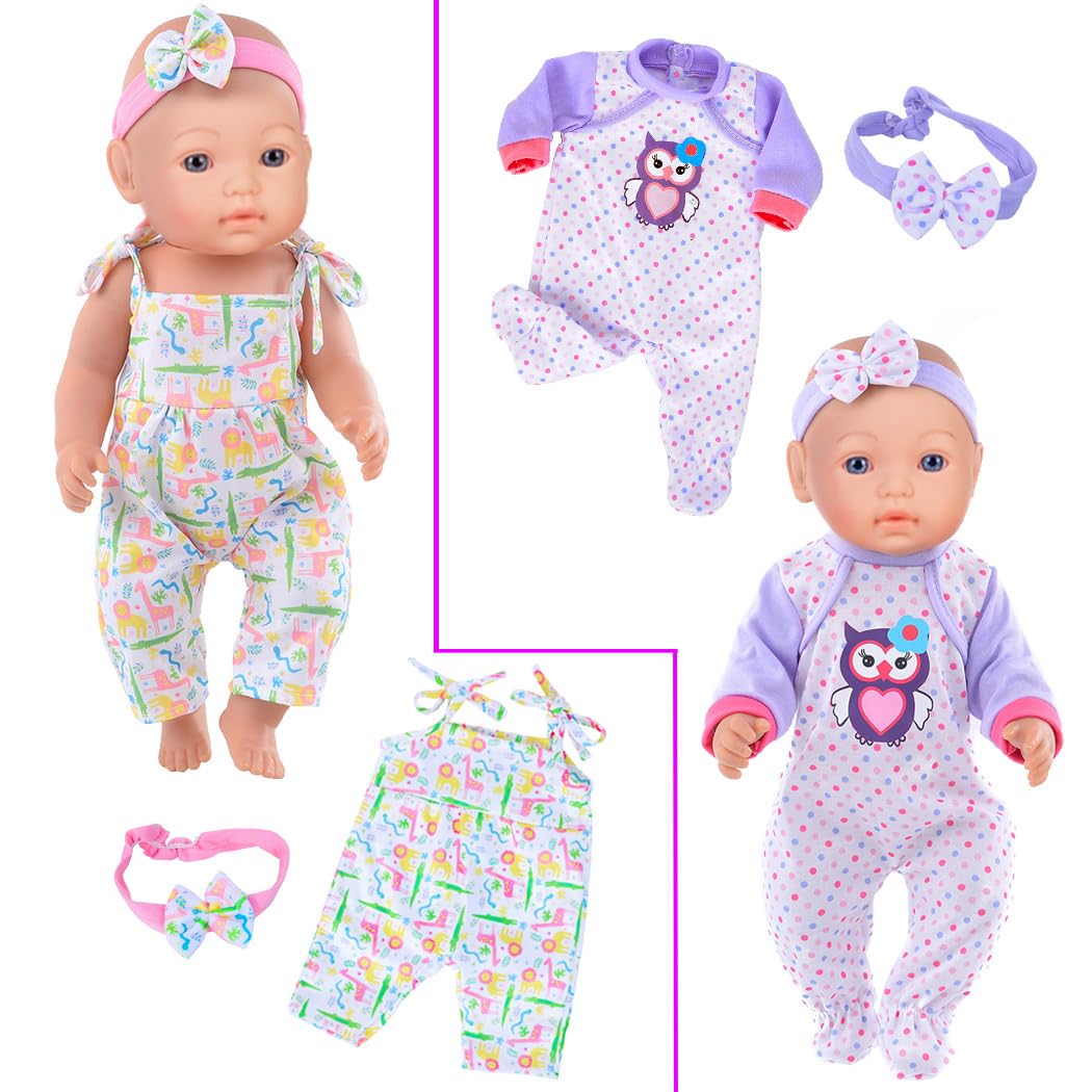 iBayda 10 Sets Doll Clothes & Accessories for 14–17 Inch Dolls (35–43 cm) – Doll Not Included