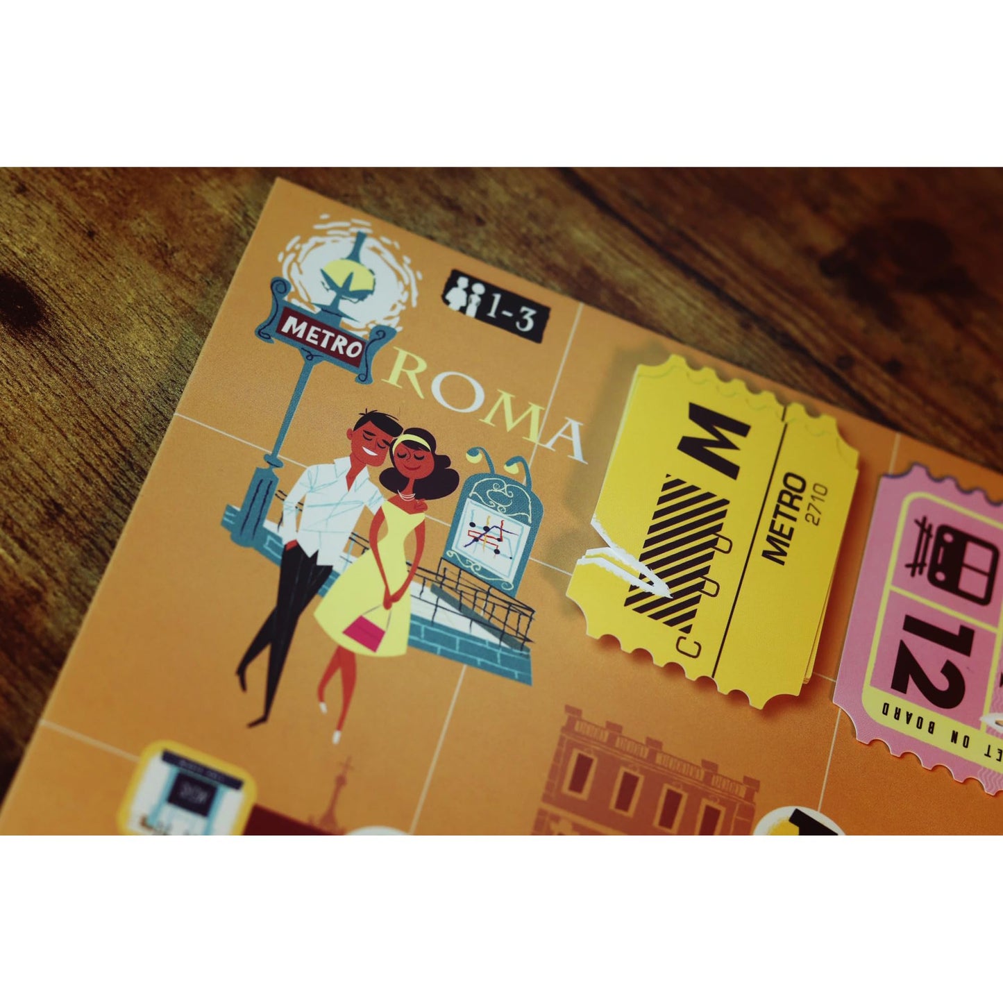 IELLO Get On Board: Paris and Rome – Clever Flip & Write Metro Line Game