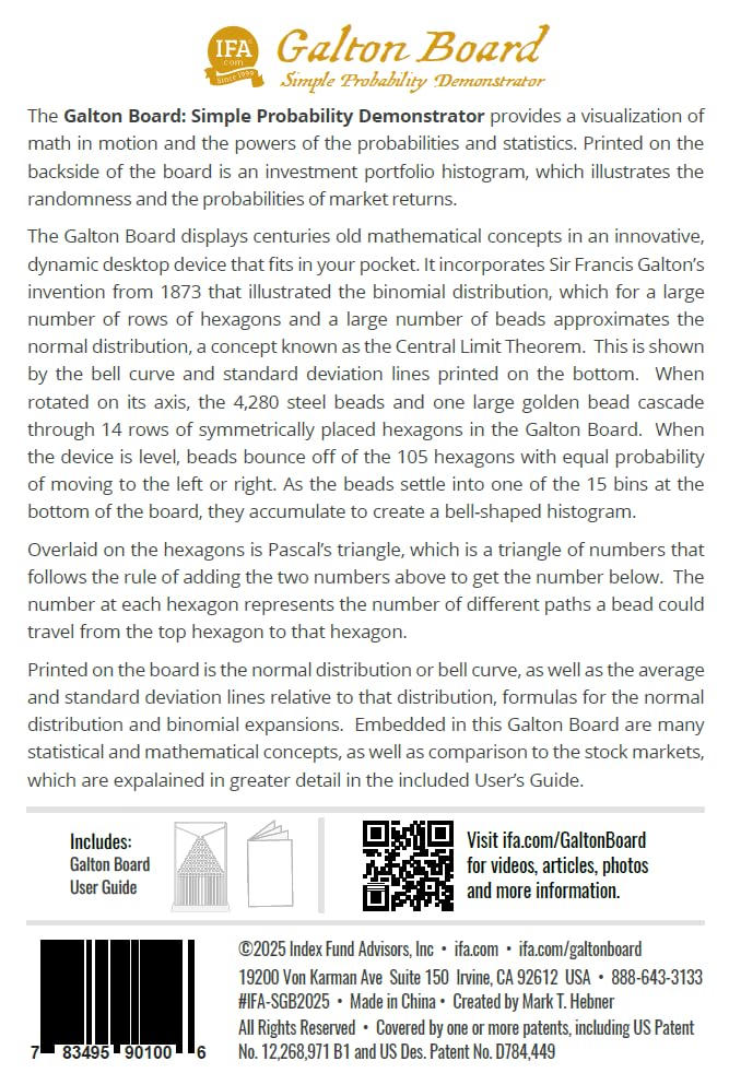 IFA Galton Board: Simple Edition – Interactive Probability Demonstrator