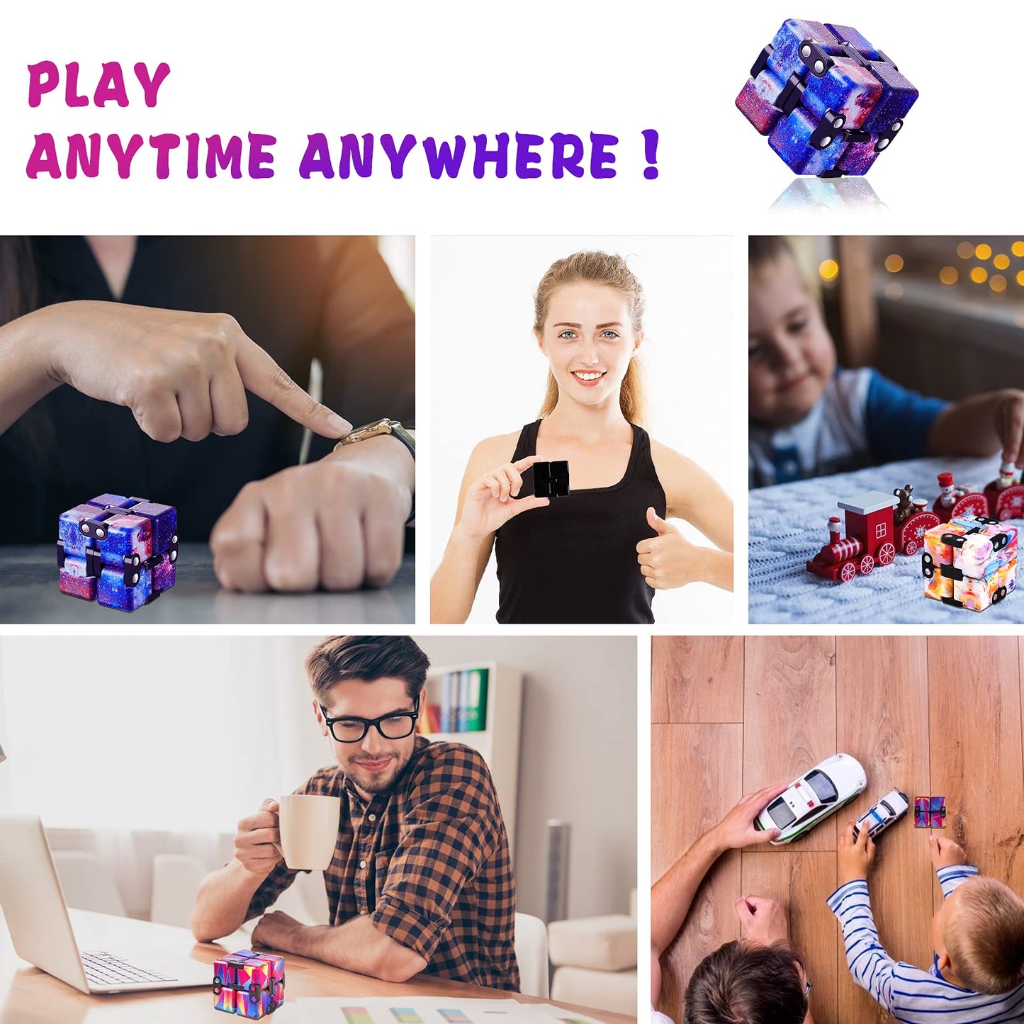 IGINOA Infinity Cube – Stress-Relieving Fidget Toy for Kids & Adults