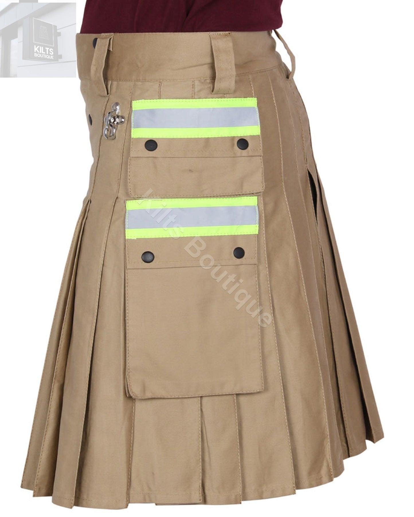 Firefighter Kilts Men Cotton Utility Kilt Fireman reflector Utility Kilt