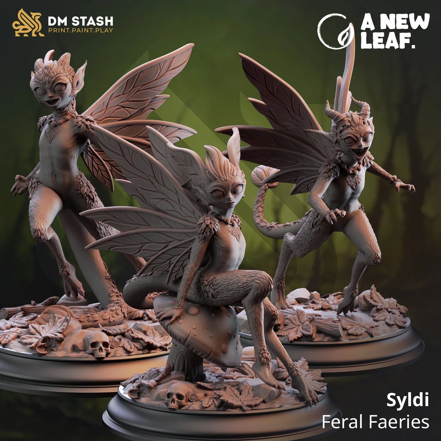 Syldi – Feral Faeries - 3D Printed Monster Miniature