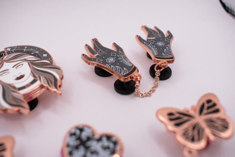 Rose Gold Witchy Hands