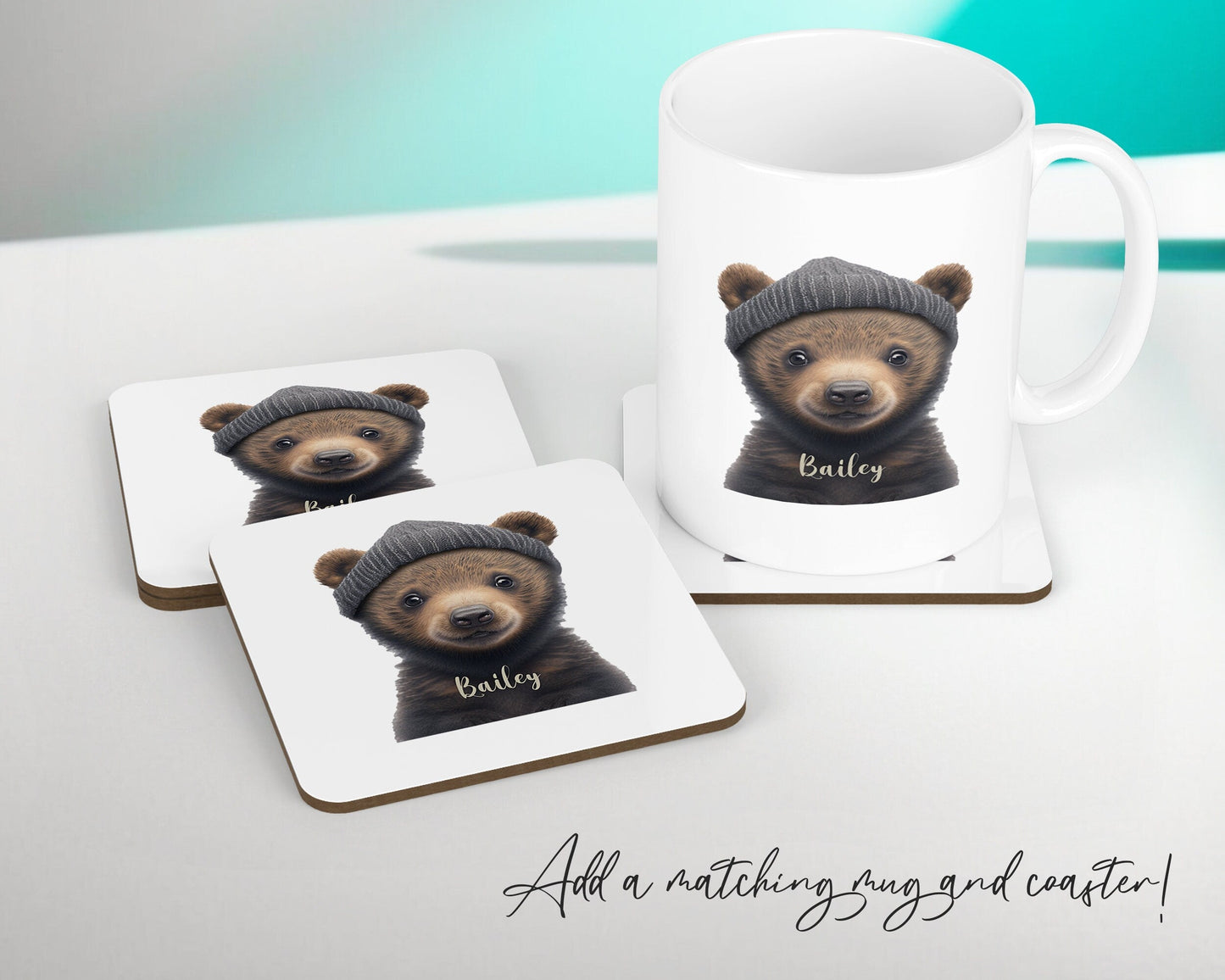 Birthday Gift For Boy Baby Bear Cushion Gift Printed Name Design Cushion Throw Pillow Gift For Boys Nursery Bedroom Animal Gift CS536