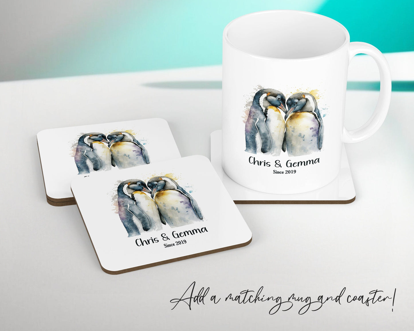 Personalised Valentines Day Penguins Cushion Gift - You Are My Penguin Cushion Throw Pillow Gift For Him Her Boyfriend Girlfriend Gift CS517