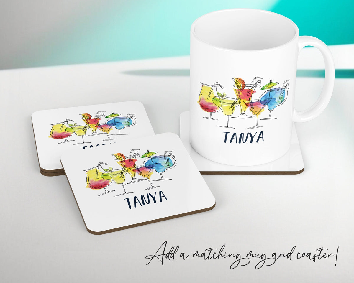 Personalised Cocktail Glass Reserved For Cushion Gift Printed Name Design Cushion Throw Pillow Gift For Him Her Christmas Gift CS339