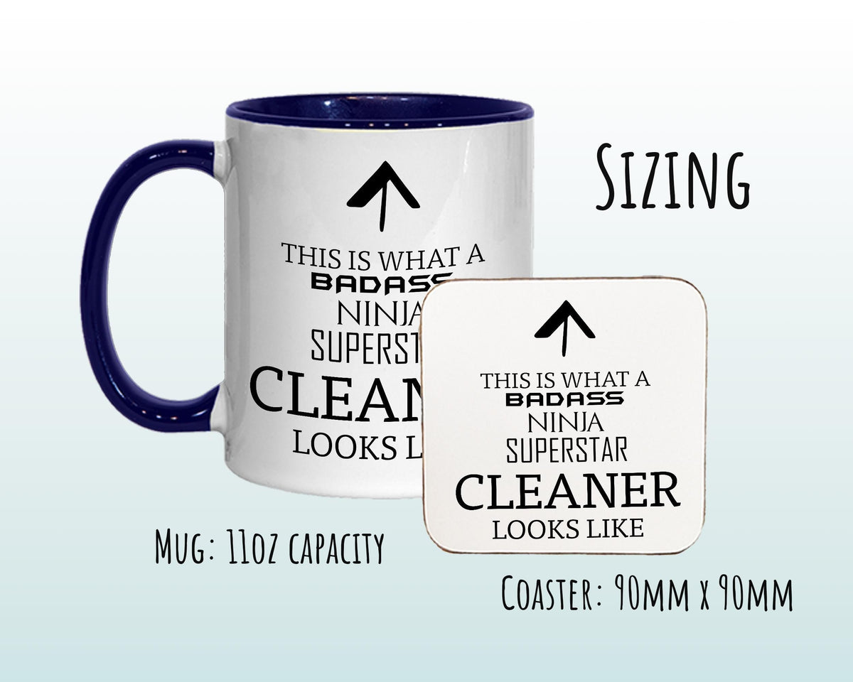 This Is What A Badass Cleaner Looks Like 11oz Coffee Mug Tea Gift Idea For Domestic Assistant Commercial Car Cleaning Assistant MG0612