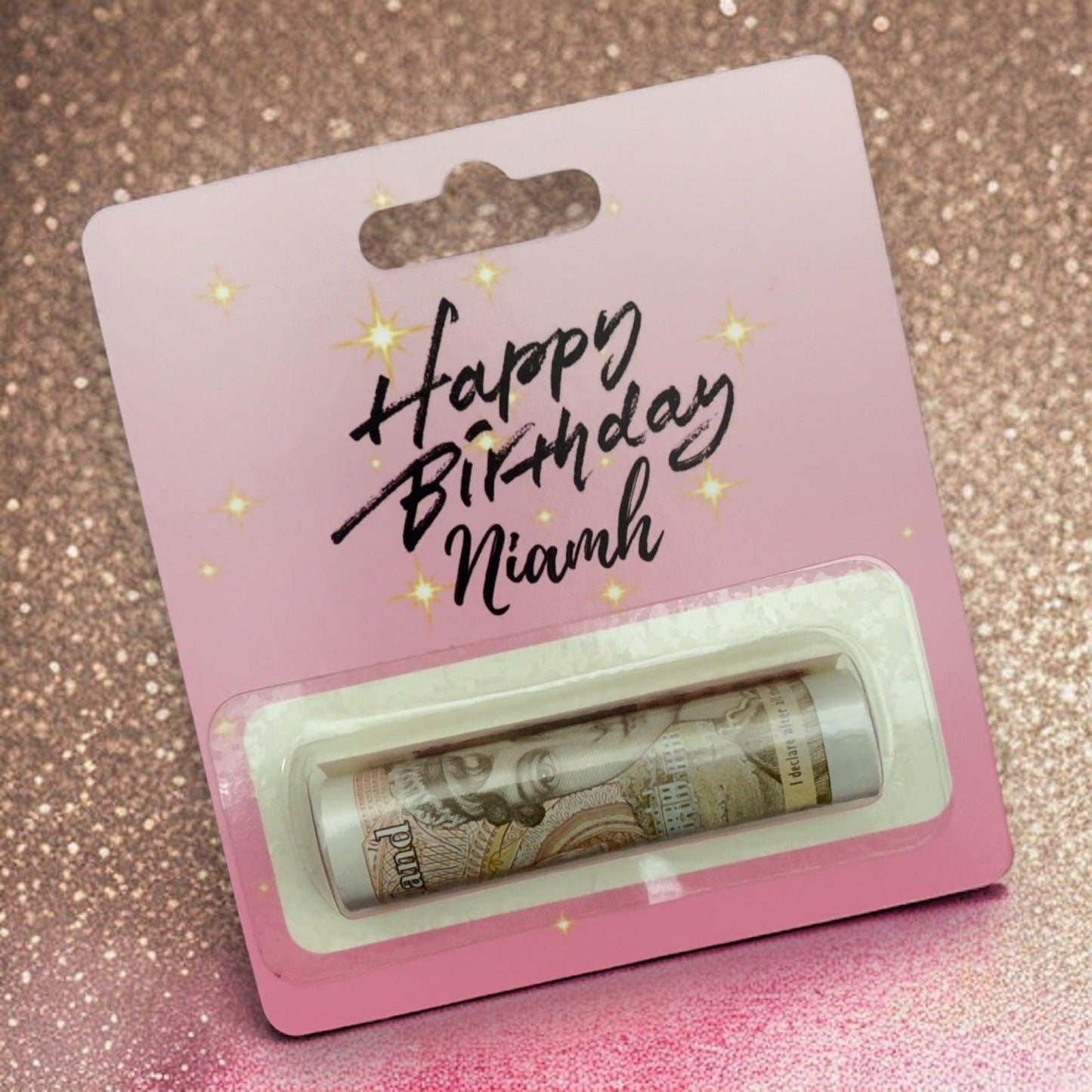 Money Gift Holder - Personalised Birthday