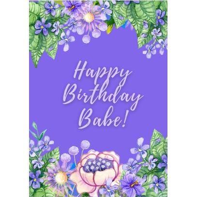 Happy Birthday Babe Card