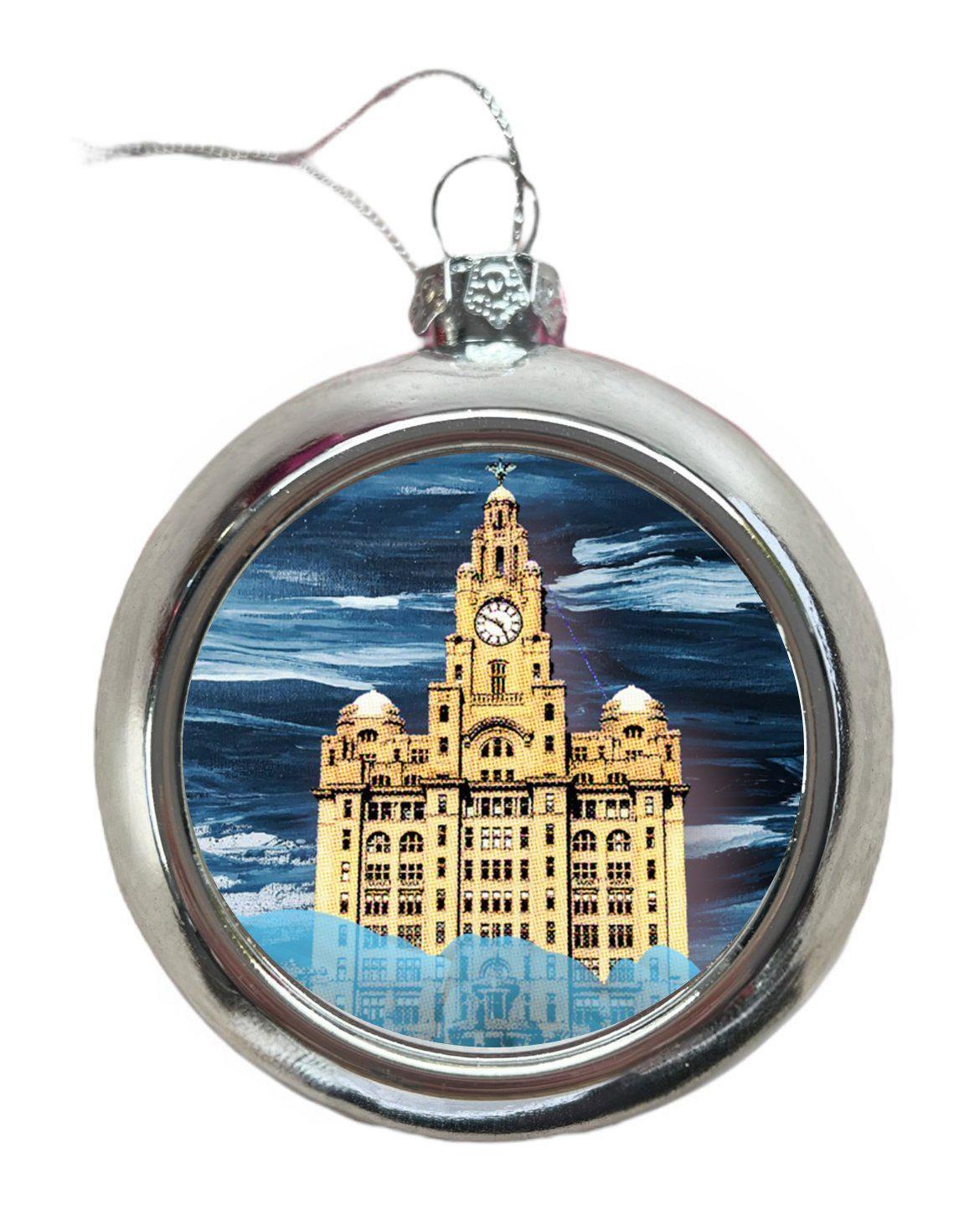 Liver Building Christmas Tree Bauble