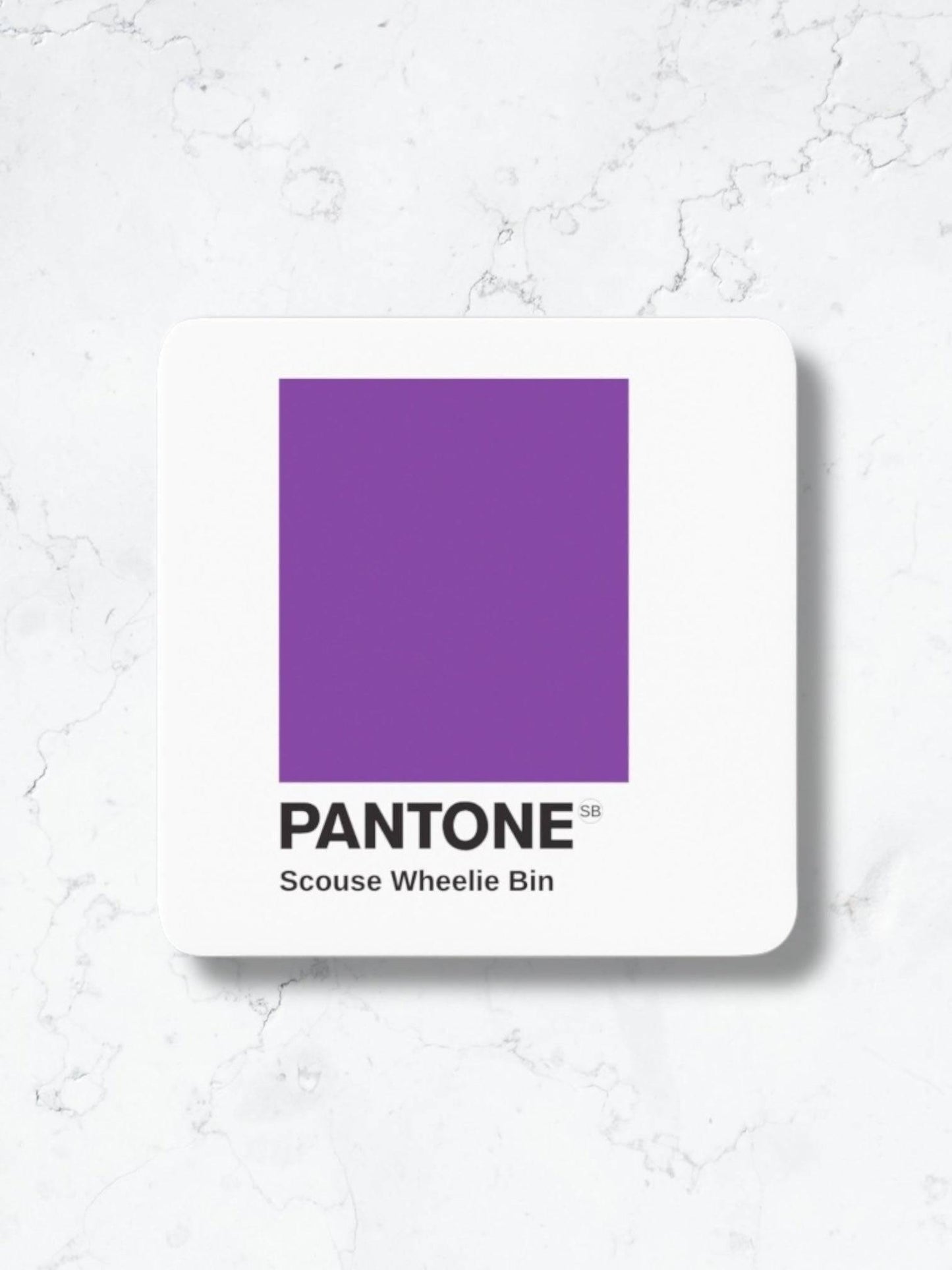 Scouse Pantone Coaster Wheelie Bin Purple