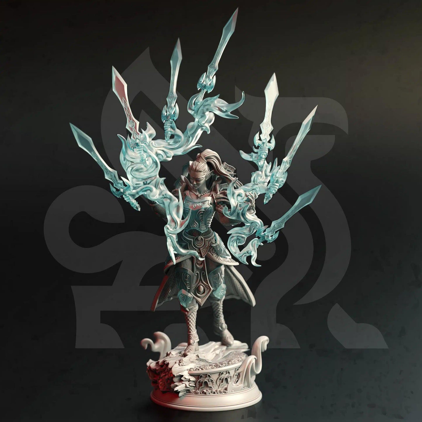 Irivyl Awakened Seeress of Brinilmin - 3D Printed Sorcerer Character Miniature
