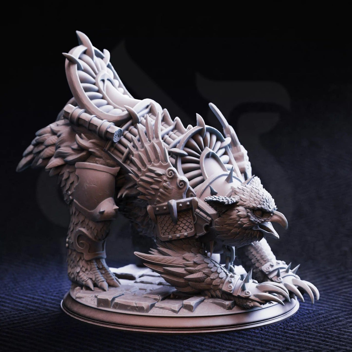 Old Betty War Owlbear - 3D Printed Monster Miniature