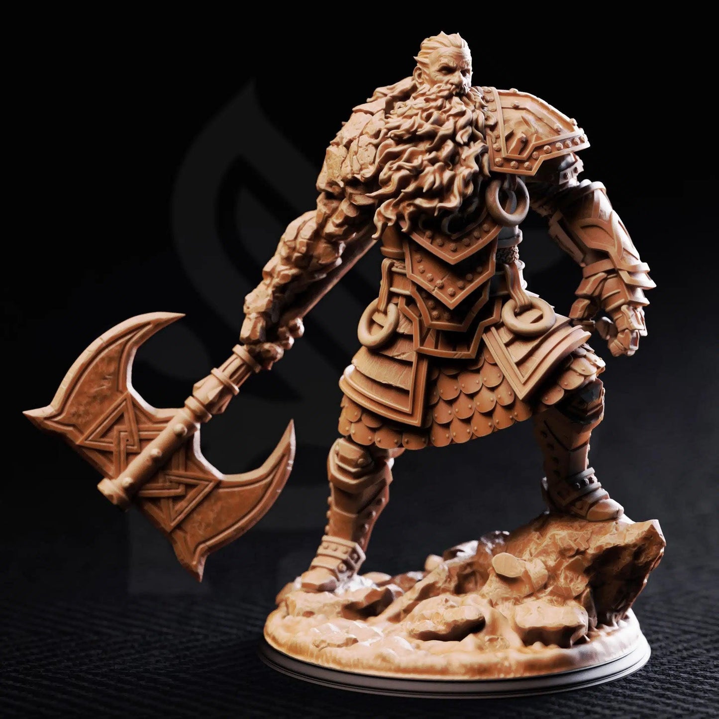 Surtson Fire Jötunn - 3D Printed Monster Miniature