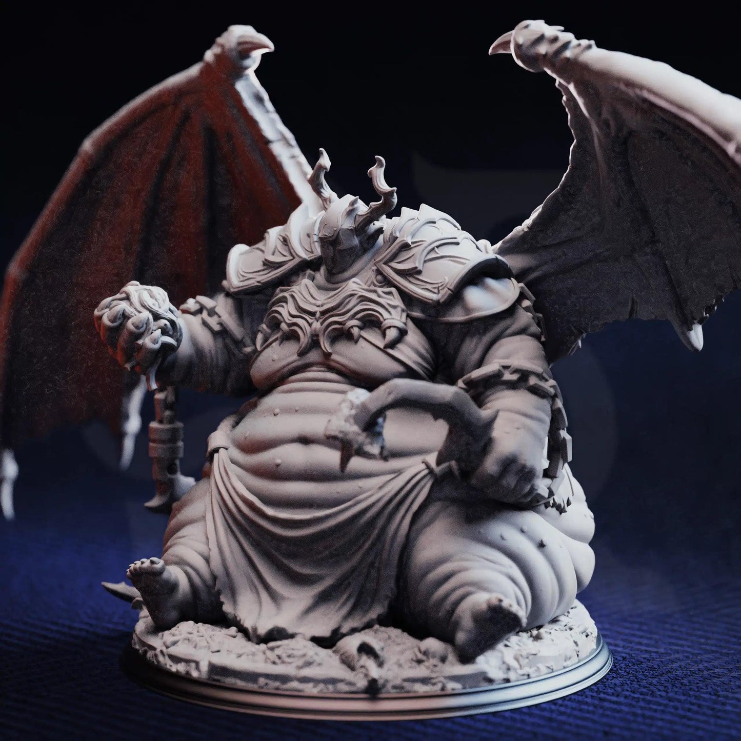 Bodge the Ravenous – Gluttony Devil - 3D Printed Monster Character Miniature