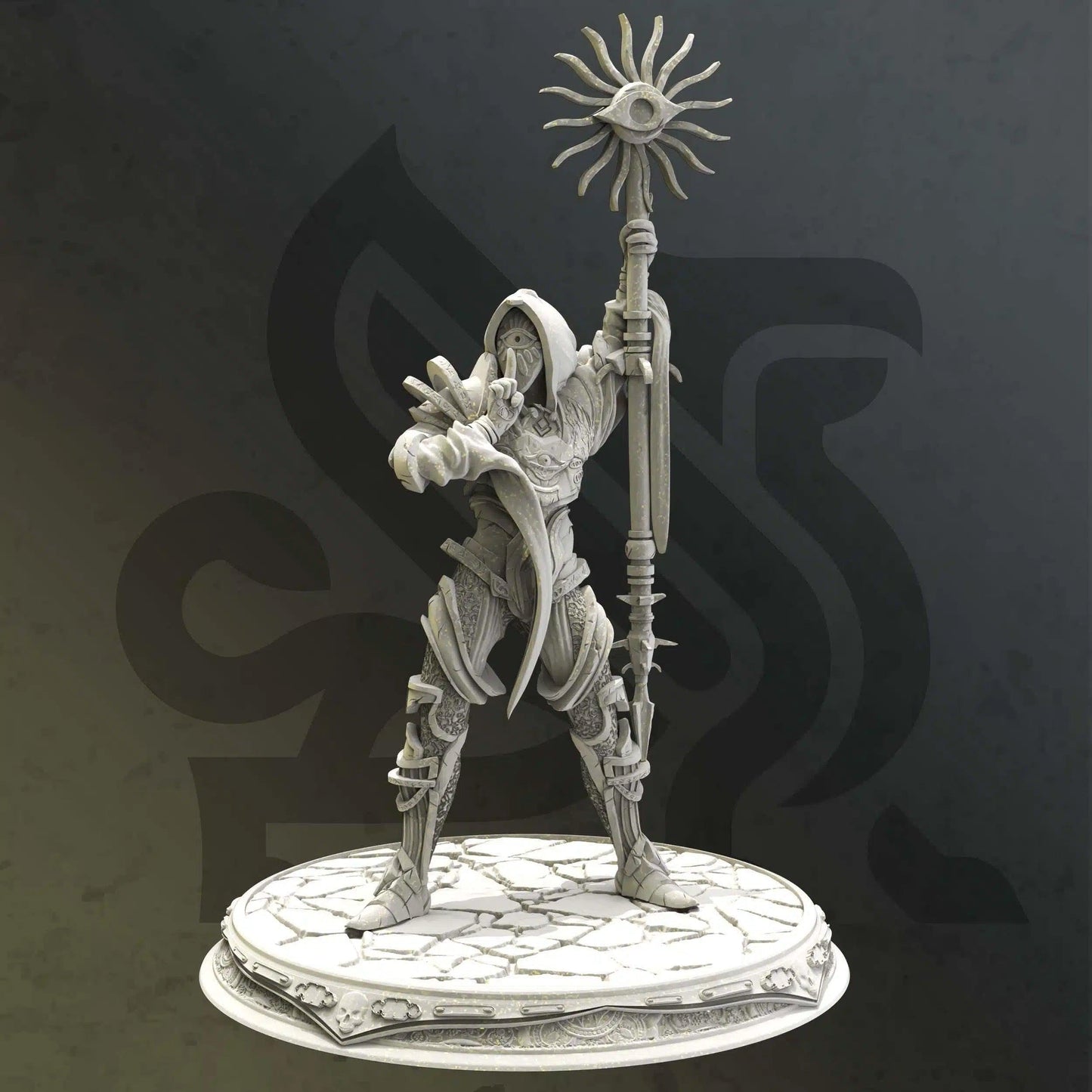 Seroca – Bearer of Secrets - 3D Printed Sorcerer Character Miniature
