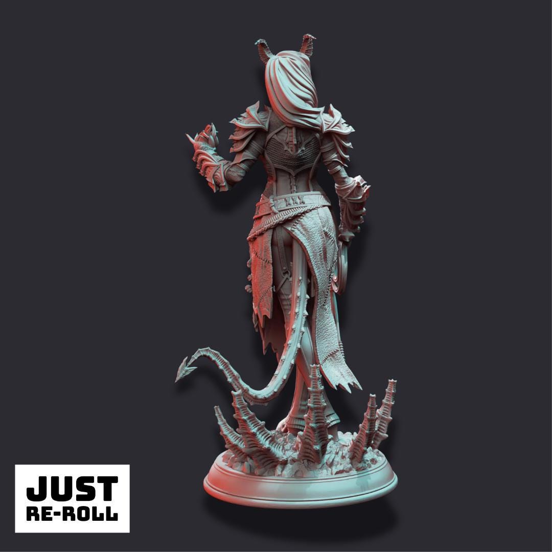 Skardi Warlock of Decay Miniature – 3D Printed Fantasy Character Model