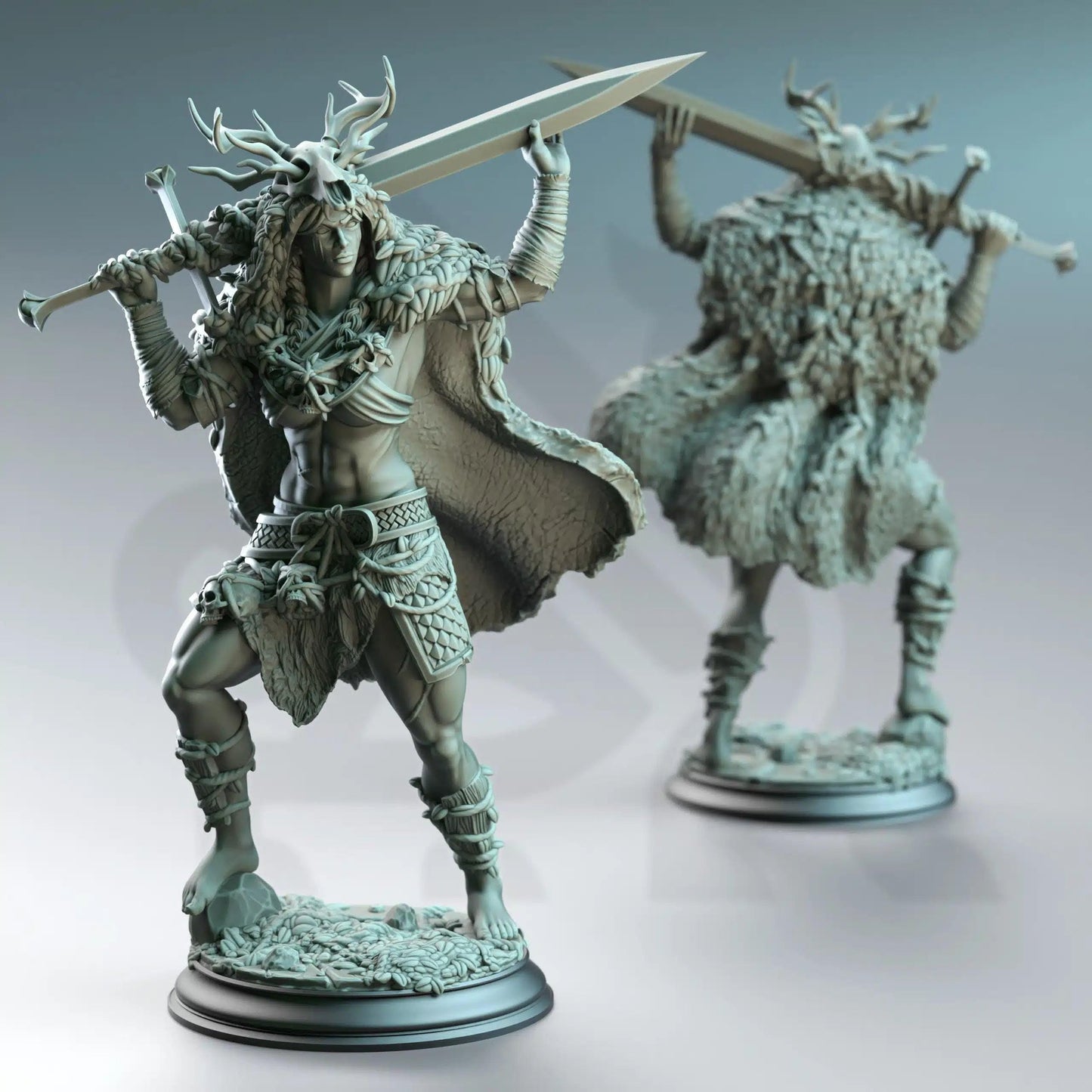 Aram’ra Nature’s Rage - 3D Printed Druid Character Miniature