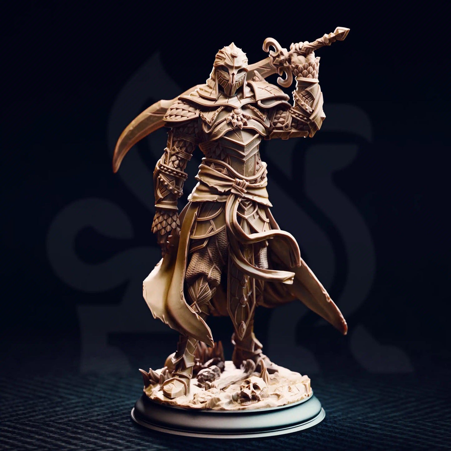 Theubian – Champion of the Serpent - 3D Printed Fighter Character Miniature