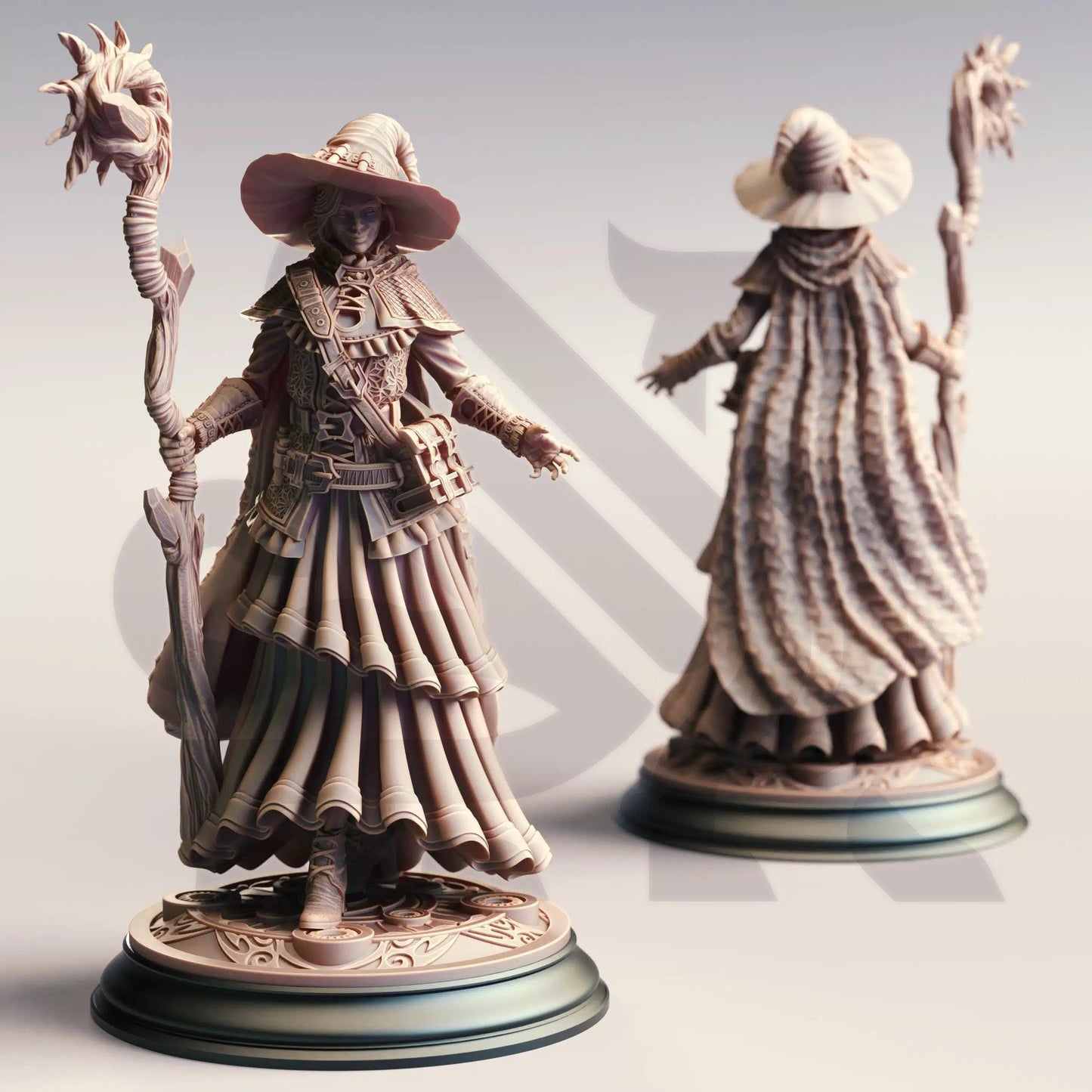 Alia of Ardris Adept of Evocation - 3D Printed Wizard Character Miniature