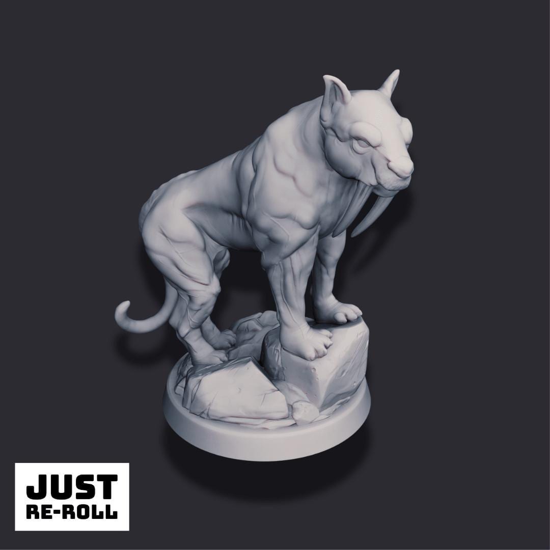 Sabertooth – 3D Printed Fantasy Beast Miniature