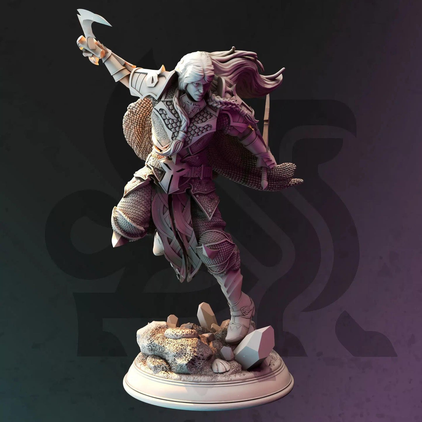 Xandir Nvata – Ranger of Swamps - 3D Printed Fighter Character Miniature