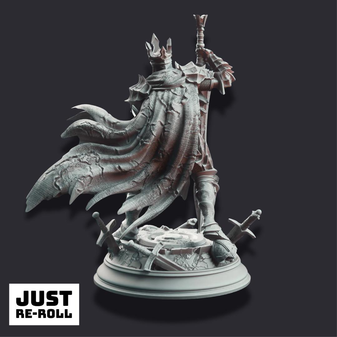 Ser Elias the Forgotten – Knight of the Void - 3D Printed Fighter Character Miniature
