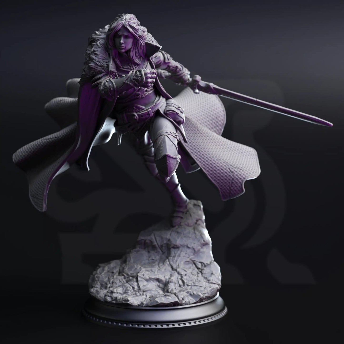 Morgana Lynch – Human Fighter - 3D Printed Fighter Character Miniature