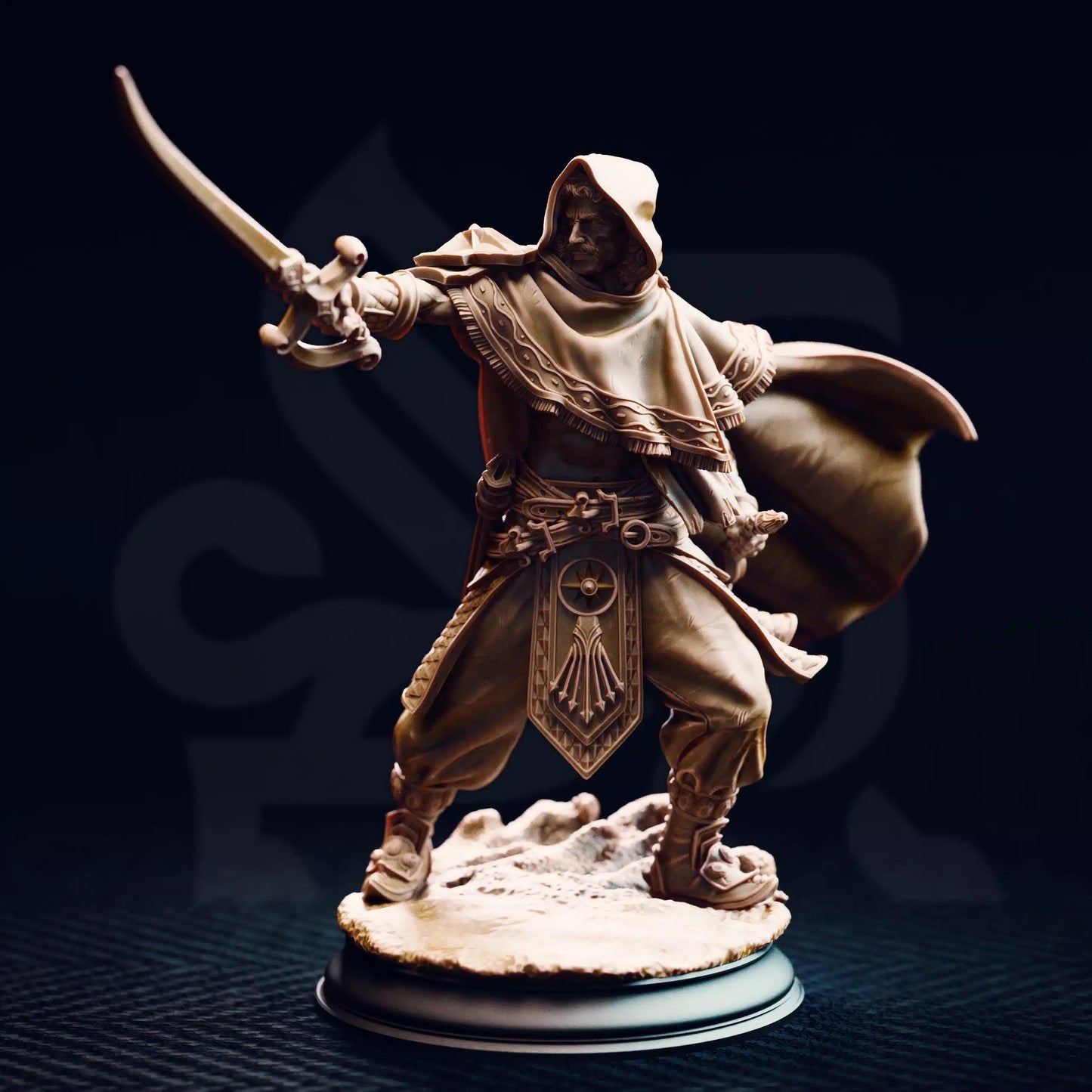 Elwahid – Sword of the Sands - 3D Printed Fighter Character Miniature