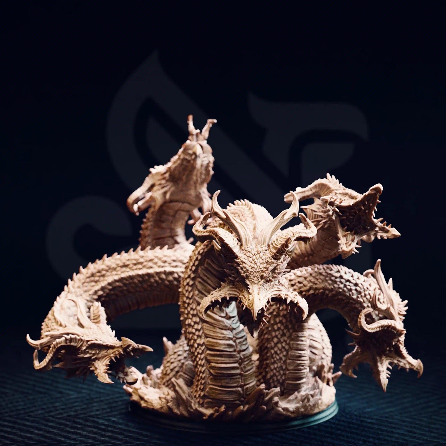 Algaira – Hydra of the Shifting Dunes - 3D Printed Monster Miniature