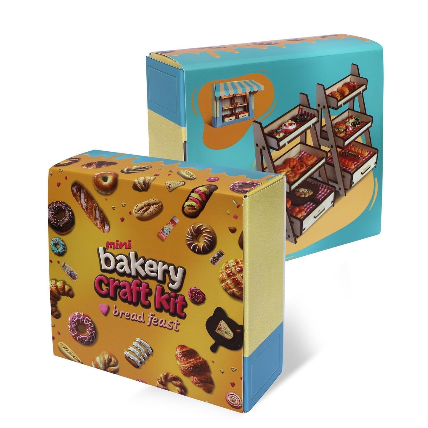 iland Air Dry Clay Craft Kit for Teens & Adults — 1/12 Mini Bakery Accessories