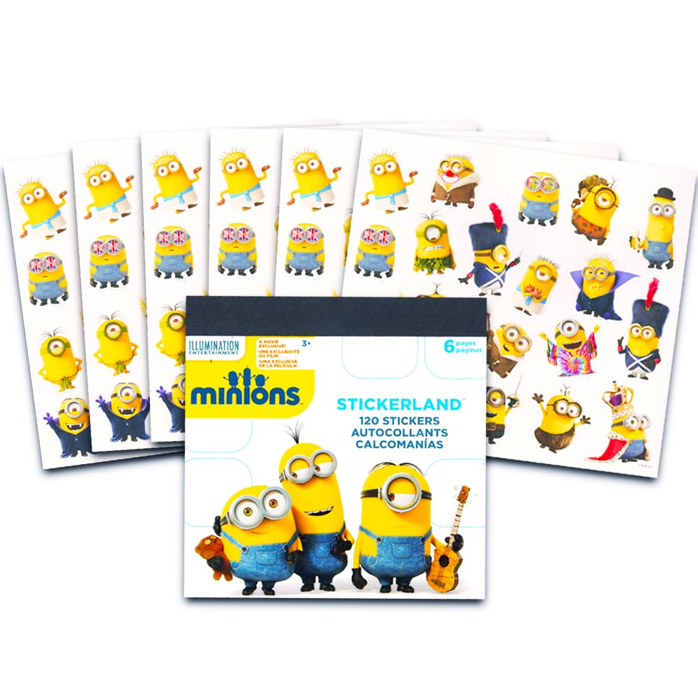 Illumination Intertainment Despicable Me Minions Coloring Book with Stickers – 96 Pages, 295+ Stickers
