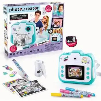 Photo Creator Instant Camera, New but a couple of stickers missing, switches on, not fully tested, scruffy box