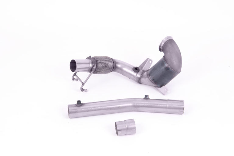 Milltek Audi A1 40TFSI 5 Door 2.0 (200PS) with GPF (19+) Hi-Flow Sports Cat and Downpipe Non-Resonated – Fits to OE Cat Back – includes GPF Bypass