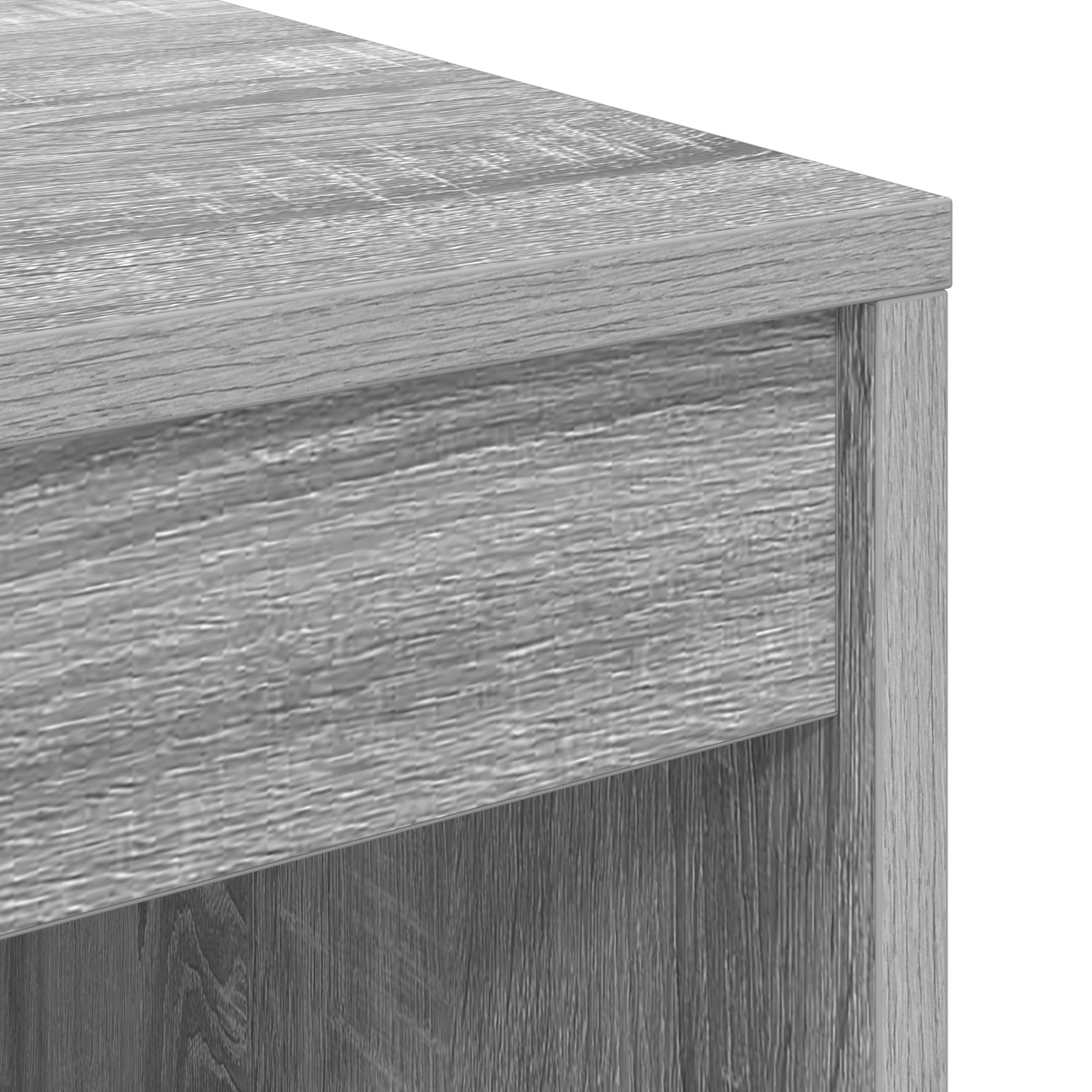 Desk with Storage Grey Sonoma Engineered Wood