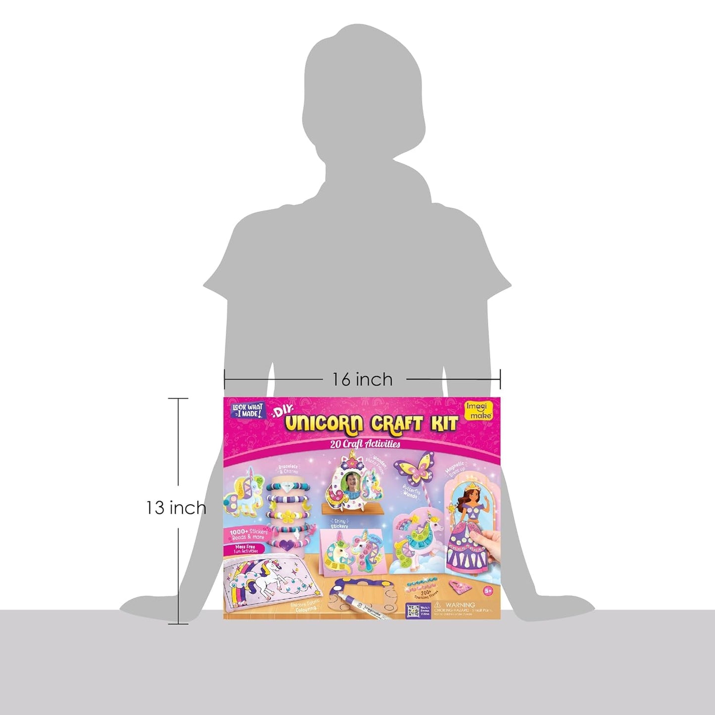 Imagimake Unicorn Craft Kit | 20+ Mess-Free Activities for Girls Aged 5–12