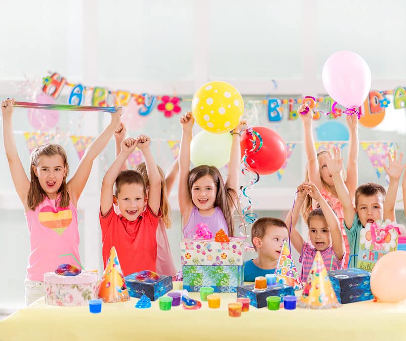 iMelitoy Galaxy Slime Party Favors 24 Pack – Reusable Non-Sticky Slime for Kids